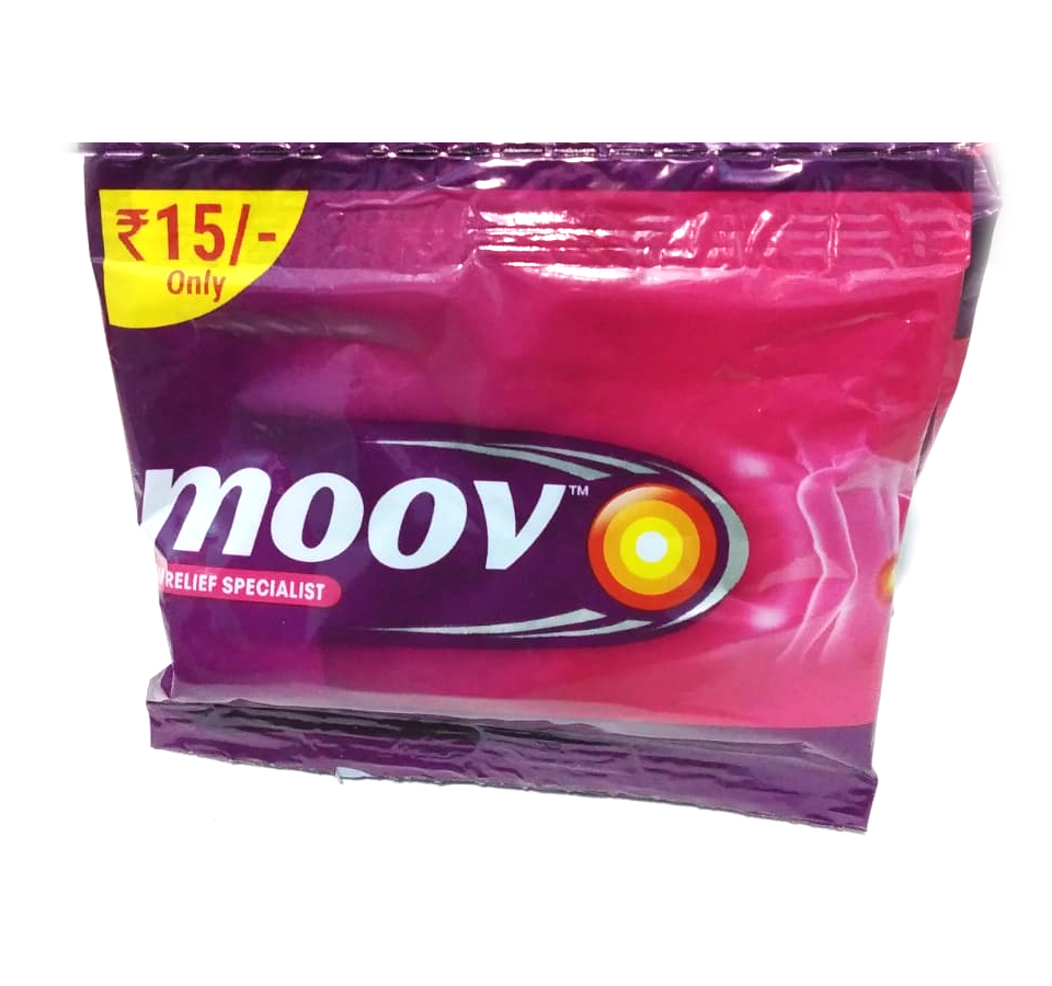 Moov Pain Relief Cream,4g+1g FREE  ( Pack of 16) | Rs. 15 Each 